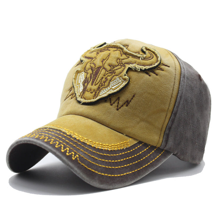 Men's Embroidered Western Style Cap Bowlift