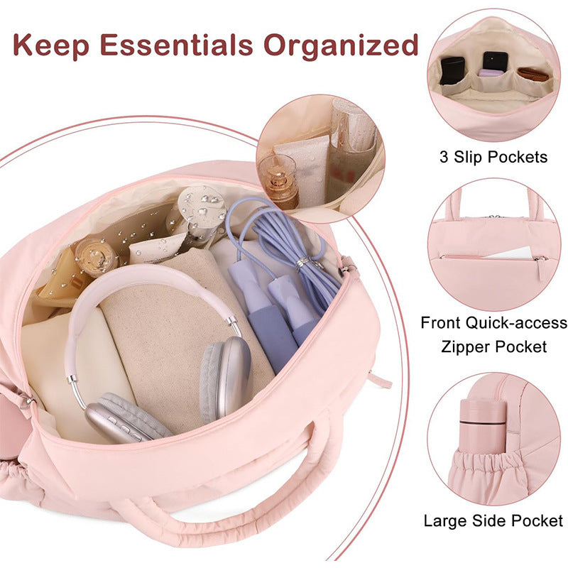 Stylish Multi-Functional Travel Handbag Bowlift