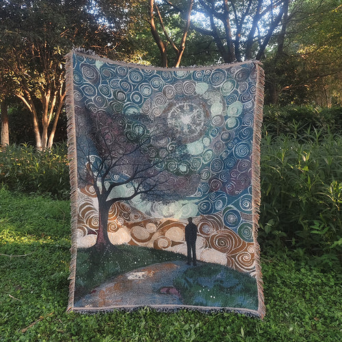 Artistic Woven Throw Blanket