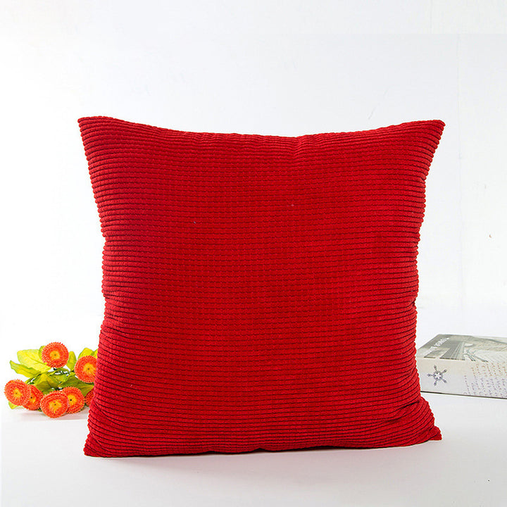 Textured Ribbed Decorative Cushion
