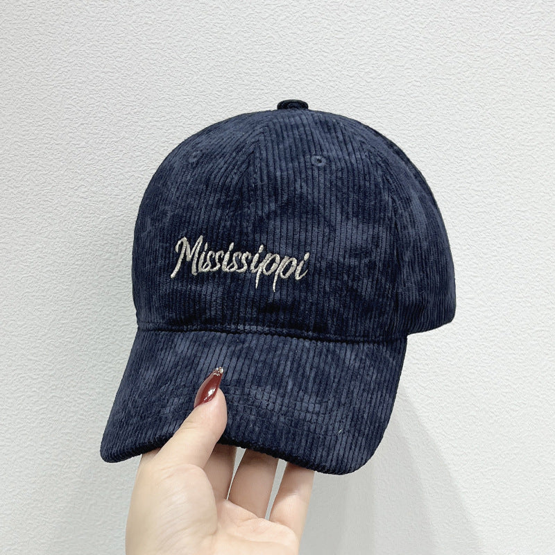 Women's Corduroy Visor Cap Bowlift