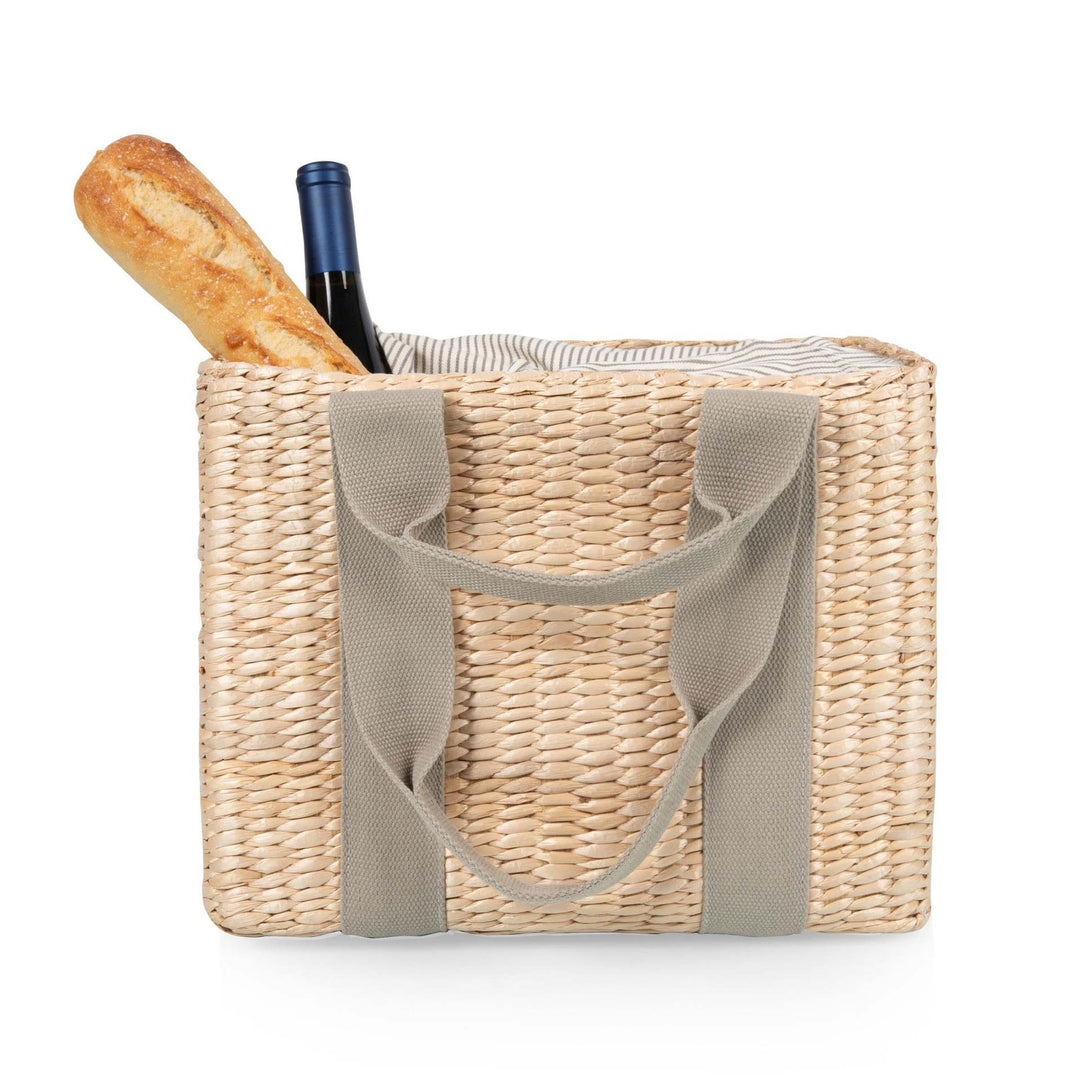 Women's Handwoven Basket with Removable Fabric Cover Bowlift