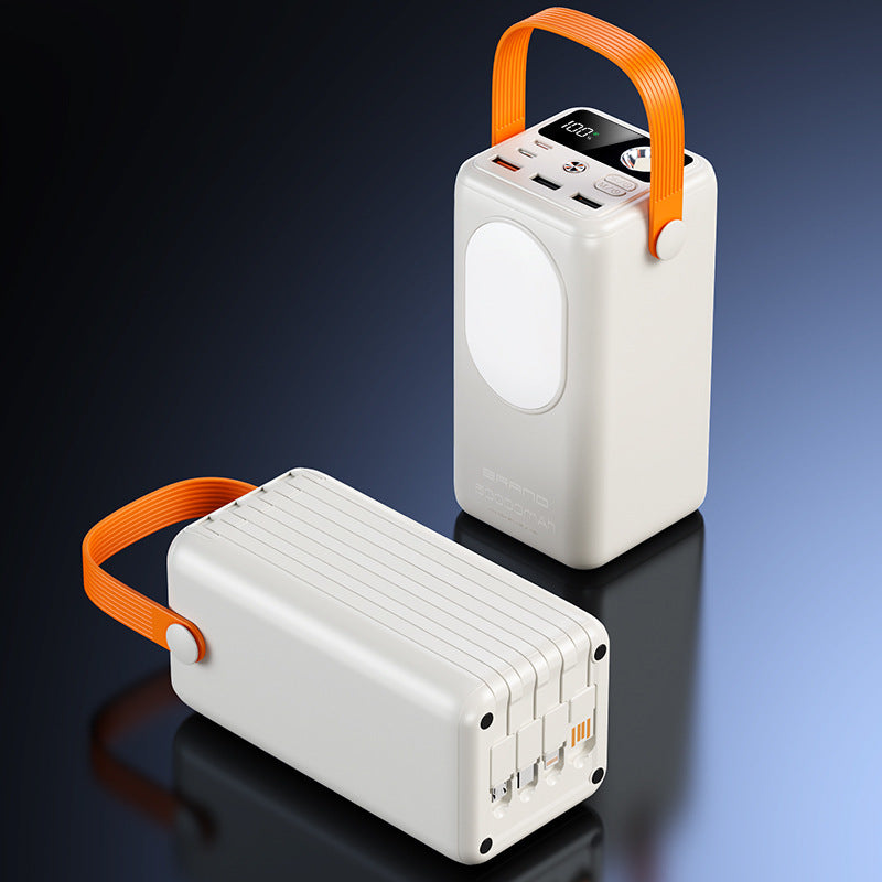 Portable power bank with integrated LED light and multifunctional design Bowlift