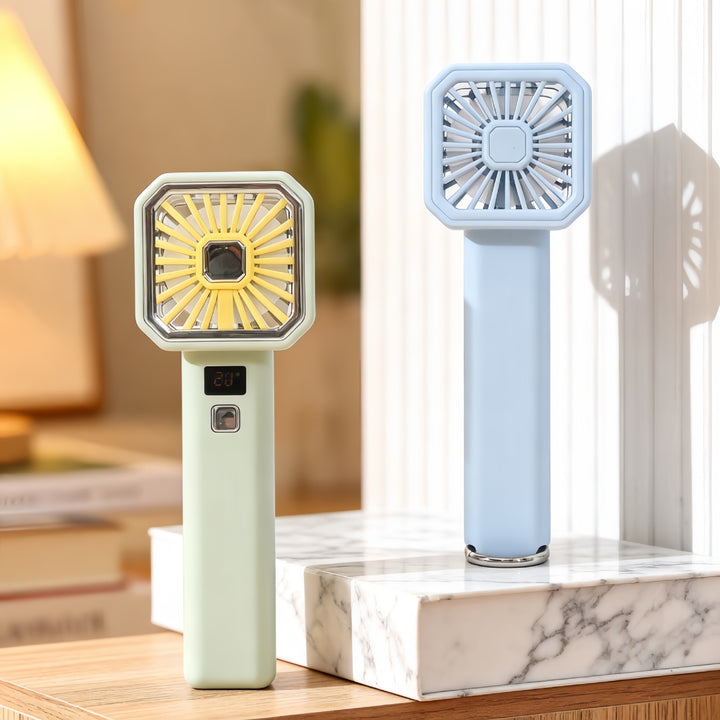 Women's Portable Handheld Fan with Digital Control Bowlift