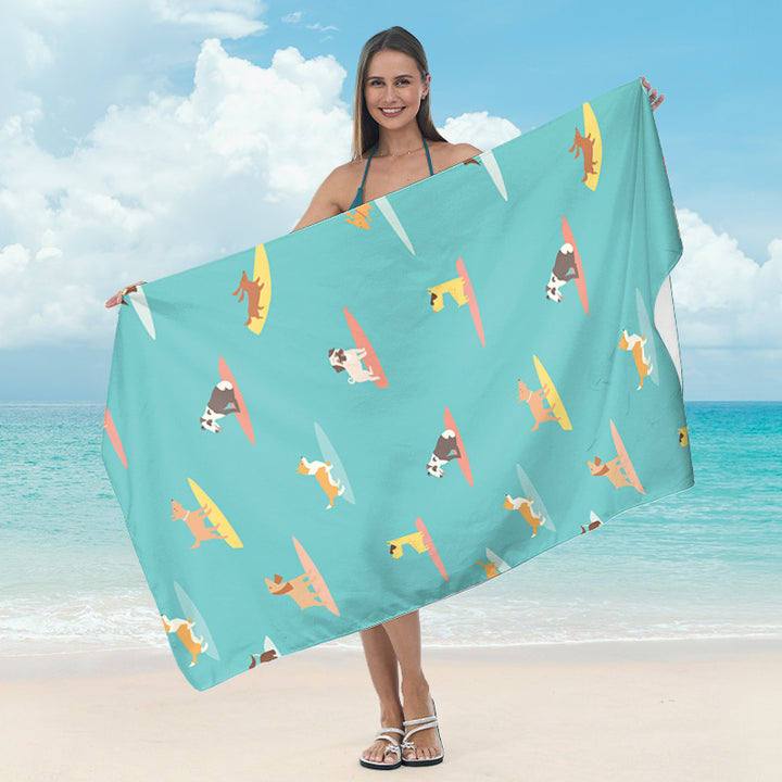 Beach towel with mirrored mandala design Bowlift