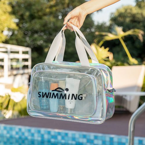 Transparent Swim Bag With Separate Wet Compartment Bowlift