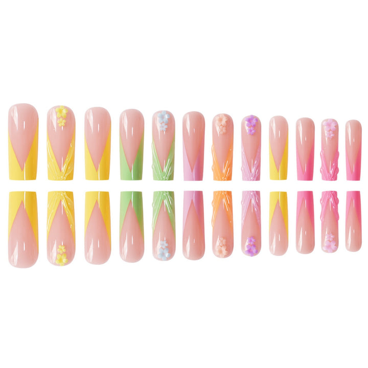 Decorative Floral Nail Enhancements Bowlift