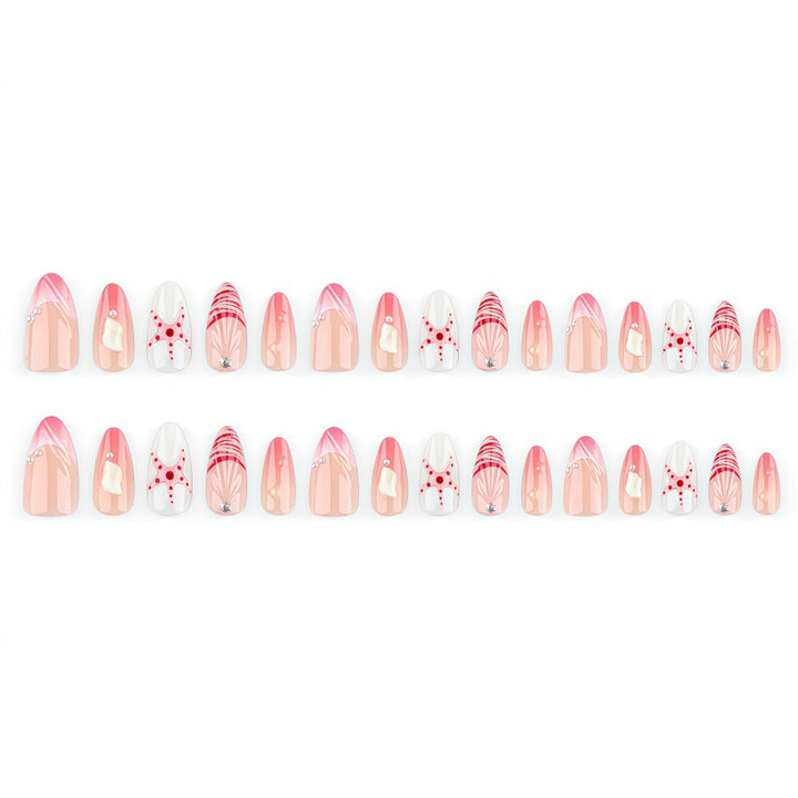 Artificial nails in maritime style with starfish motifs Bowlift