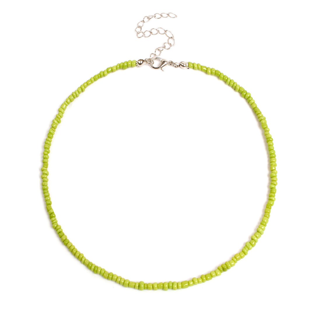 Colorful Beaded Choker Necklace Bowlift