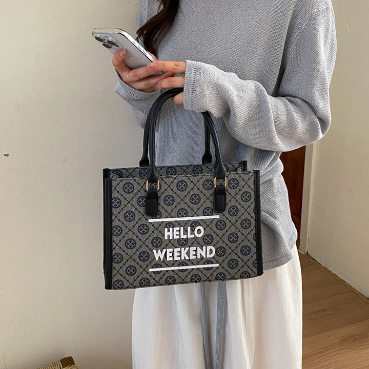 WoStylish Canvas Weekend Tote Bag Bowlift