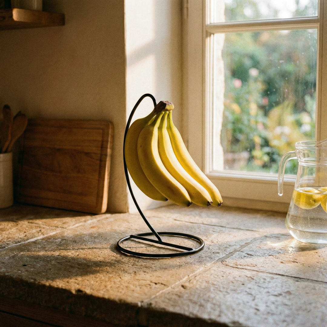 Countertop Curved Banana Hanger Fruit Stand Bowlift