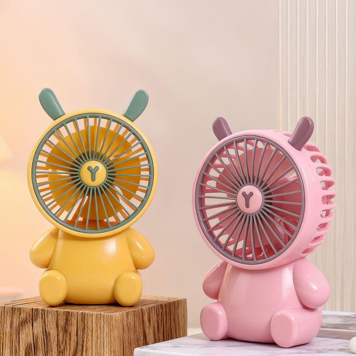Women Portable Table Fan with Animal Design Bowlift
