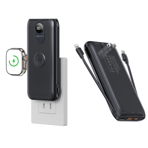 Portable power bank with Qi charging function and wired fast charging system Bowlift