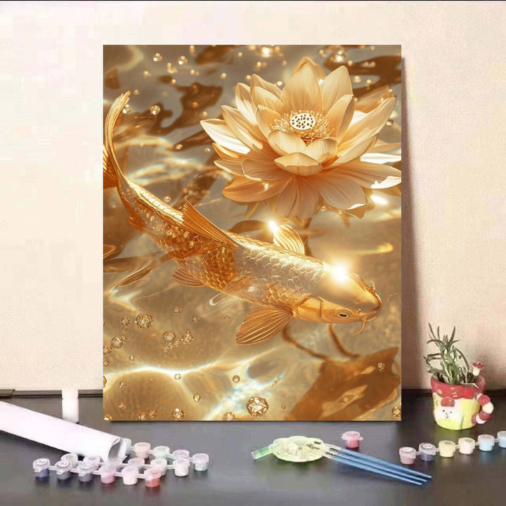 DIY Koi Fish and Water Lily Painting Kit Bowlift