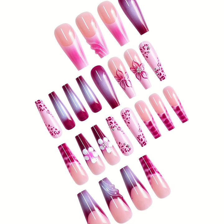 Premium Floral Nail Art Set Bowlift
