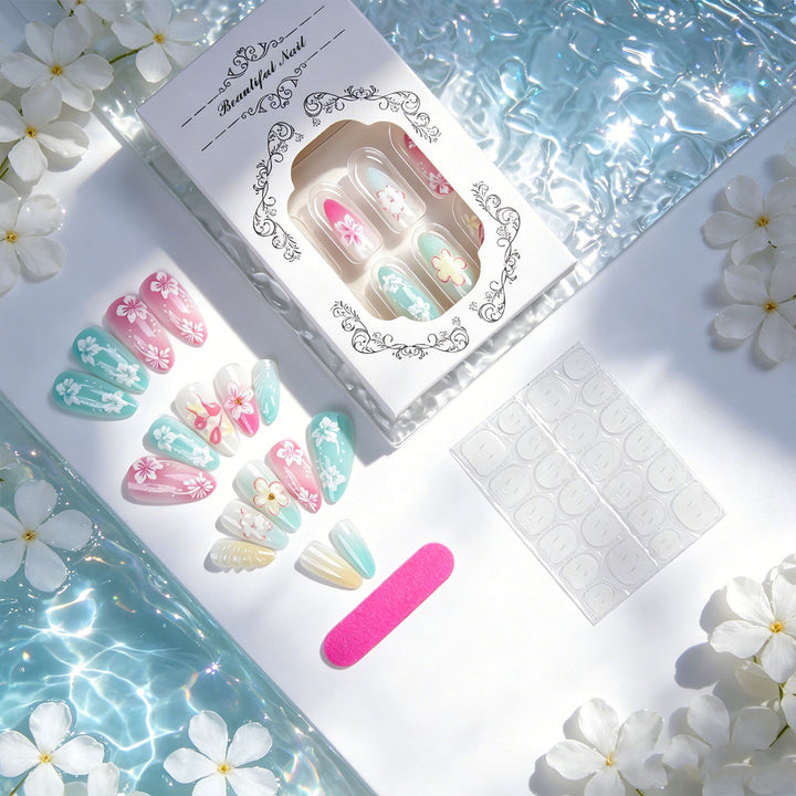 Elegant Art Nail Collection with Floral Motifs Bowlift