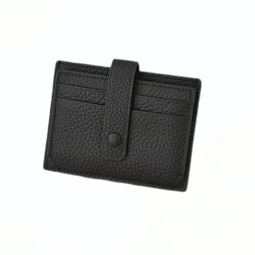 Textured Leather Card Holder Bowlift