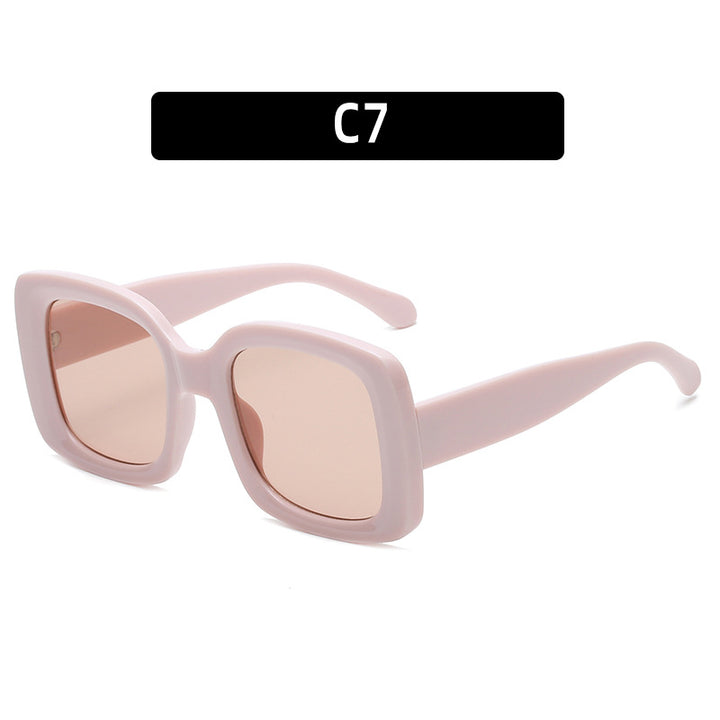 Oversized Square Frame Sunglasses Modern Look