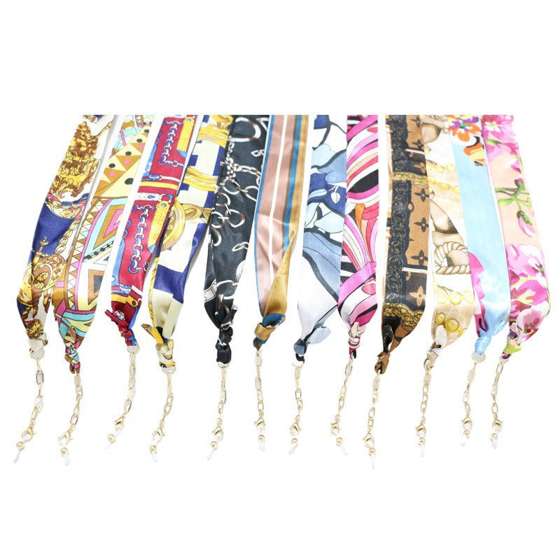 Floral Silk Eyewear Chain Bowlift
