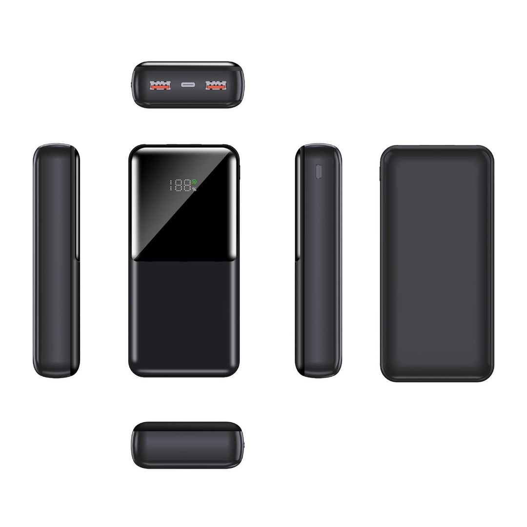 Powerbank with multifunctional fast charging system and digital battery level indicator Bowlift