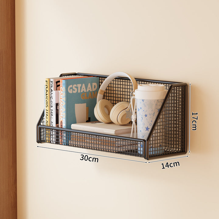 Wall-Mounted Mesh Storage Shelf Bowlift