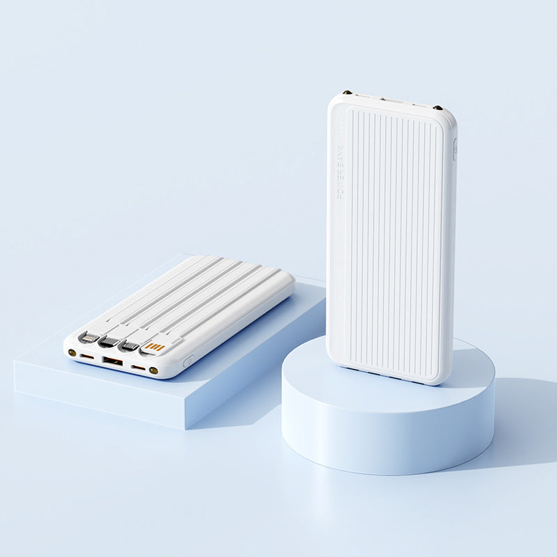 Powerbank with Integrated Charging Cables and High-Speed Charging Function Bowlift