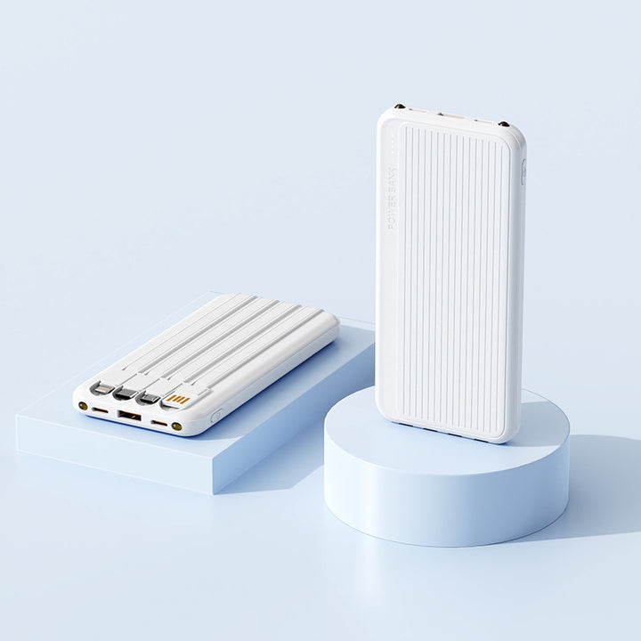 Powerbank with Integrated Charging Cables and High-Speed Charging Function Bowlift