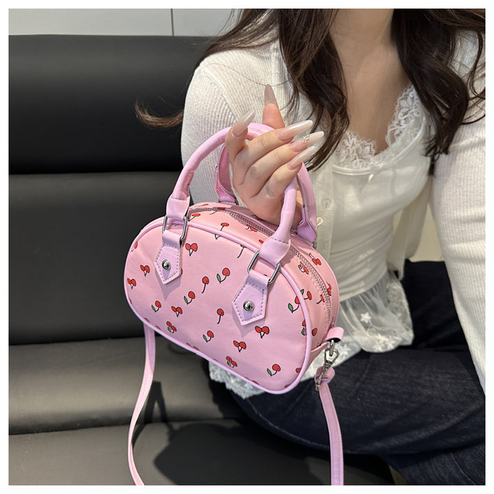 Playful Cherry Print Handbag Bowlift