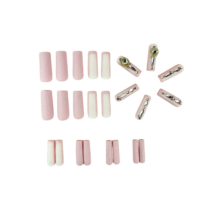 Glamorous Rhinestone-Embellished Nail Extensions Bowlift