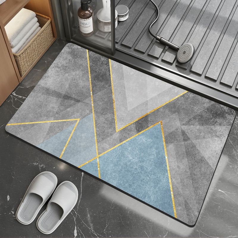 Elegant Monogrammed Bathroom Mat Bowlift