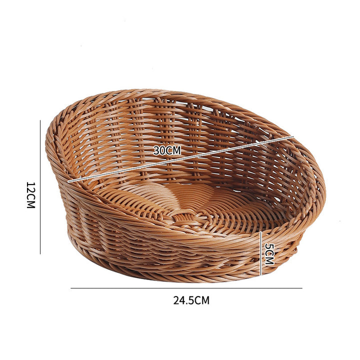 Natural Woven Bread Basket Bowlift