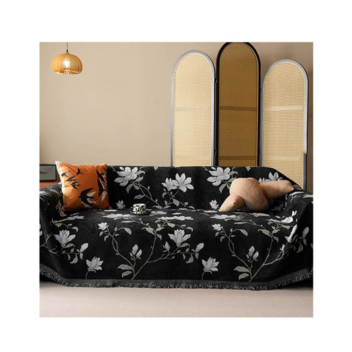 Floral Patterned Sofa Throw Cover