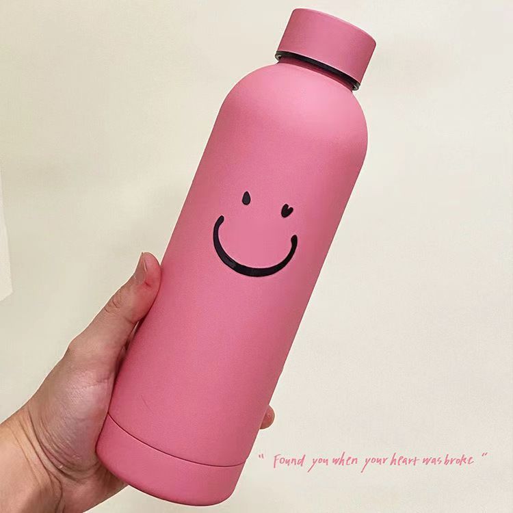 Women’s Insulated Bottle with Cheerful Smiley Design Bowlift