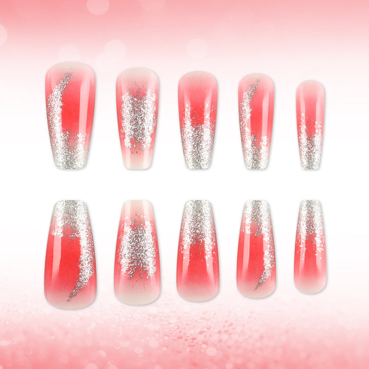 Glitter Ombre Press-On Nails Bowlift