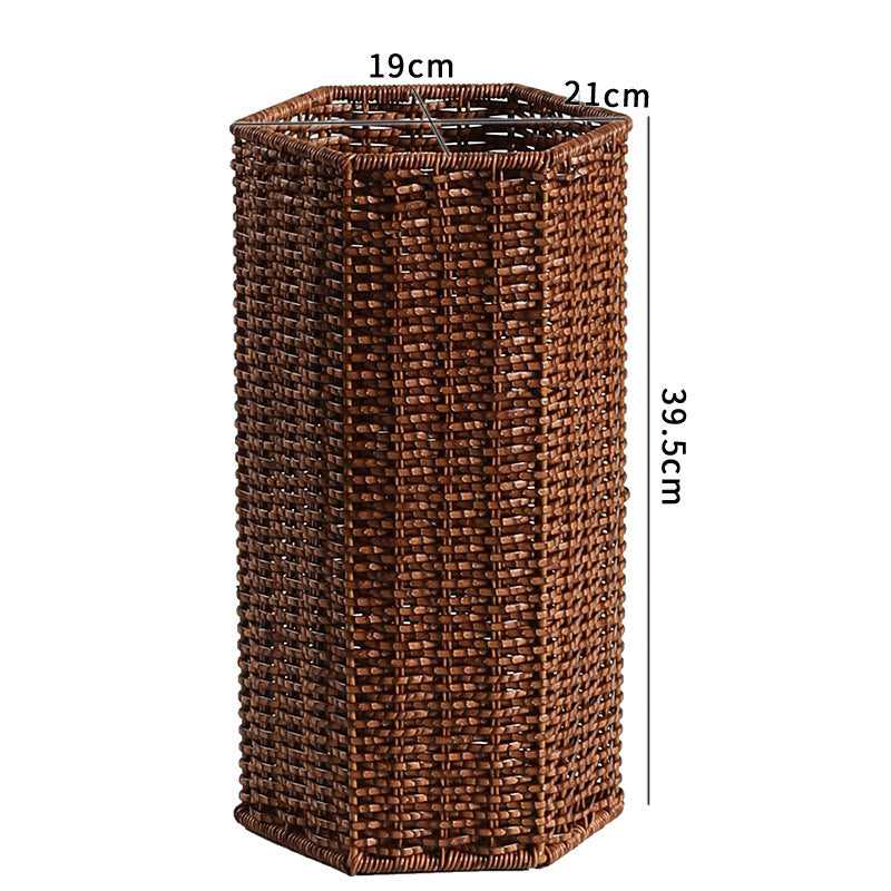 Unisex Hexagonal Storage Basket made of Woven Material Bowlift
