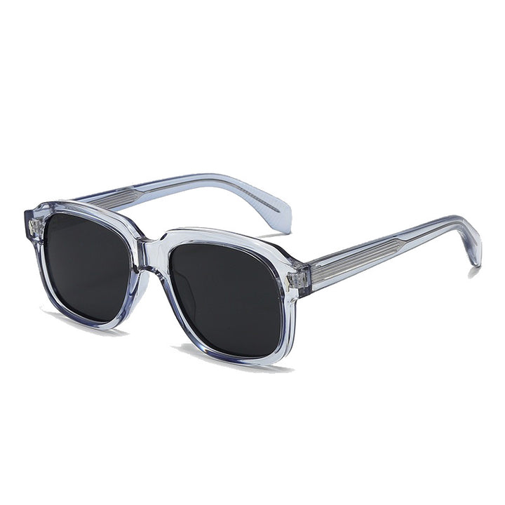 Women Fashionable Square Sunglasses with Transparent Frame and Sturdy Lenses Bowlift