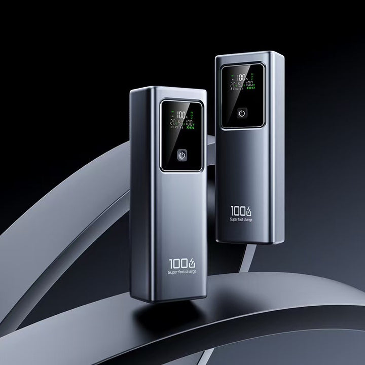 Power bank with integrated LCD display and super fast charging function Bowlift