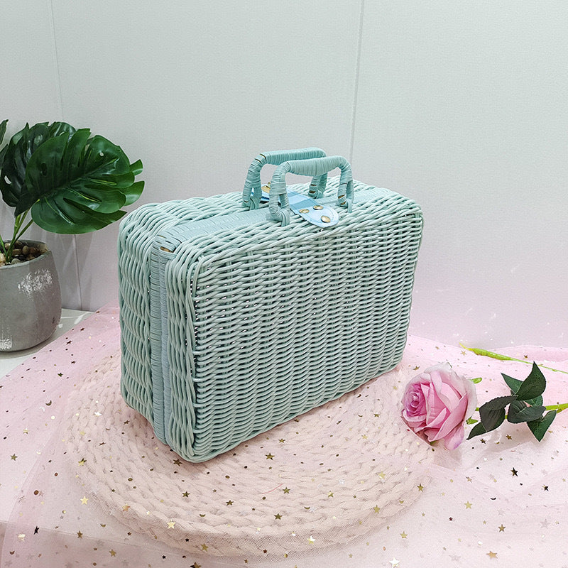 Ladies Stylish Rat Box with Practical Handles Bowlift