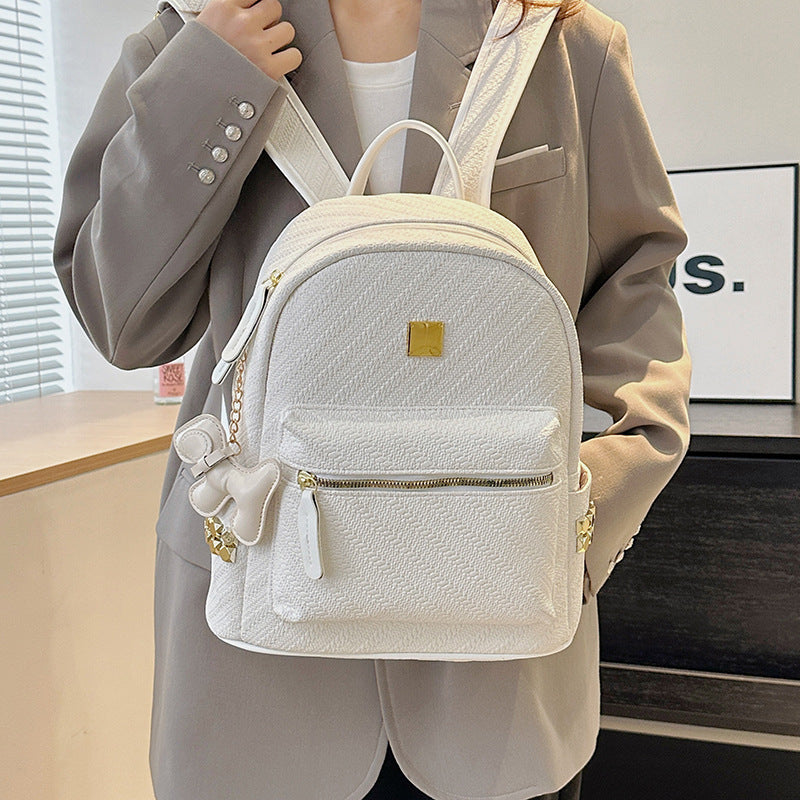 Trendy Textured Modern Backpack