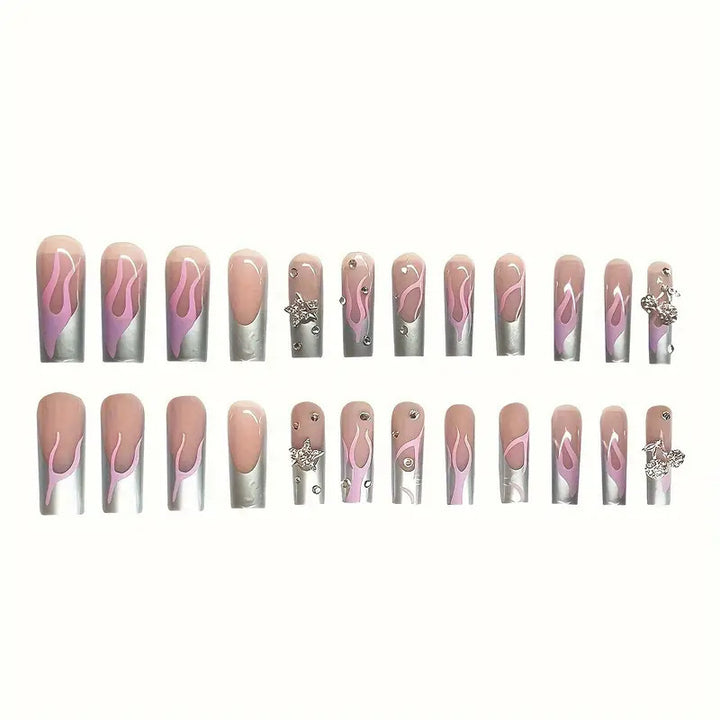 Artistic Acrylic Nail Design Bowlift