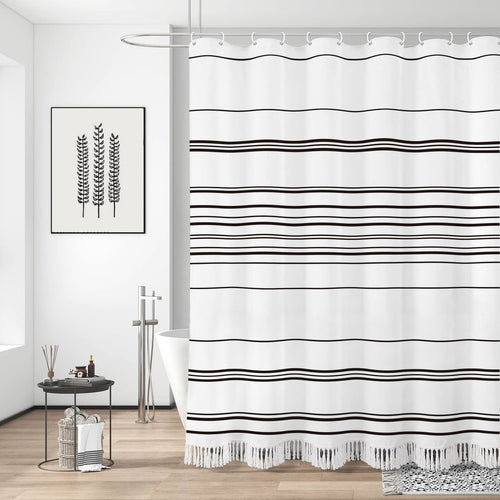 Artisan Stripe Shower Curtain Bowlift