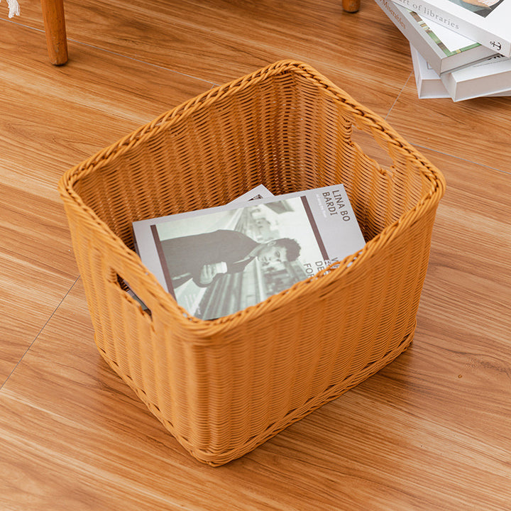 Eco-Friendly Woven Storage Basket Bowlift
