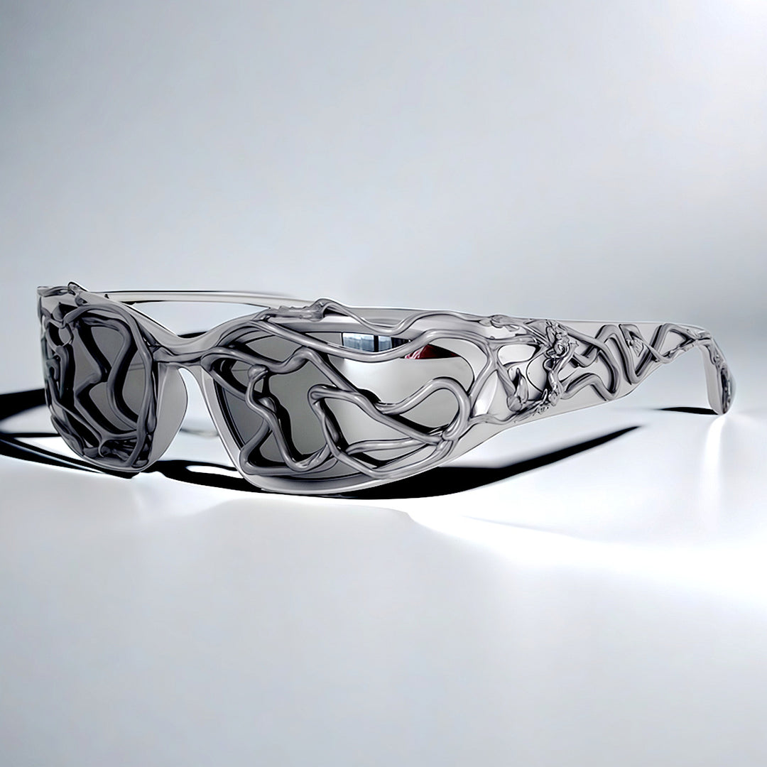 Women's Sporty Sunglasses with Innovative, Textured Frame Bowlift