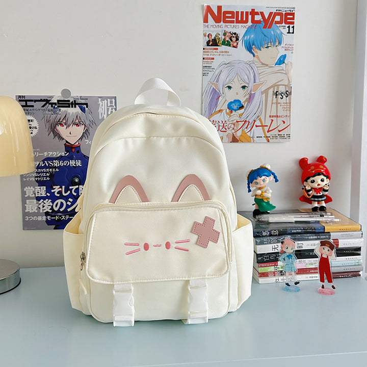 Cute Cat Ears School Backpack