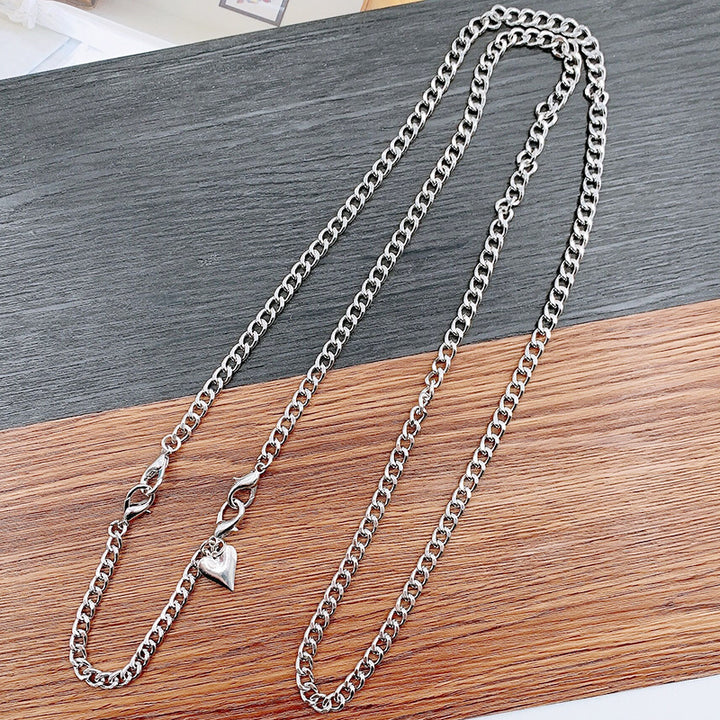 Stylish Silver Chain Necklace Bowlift