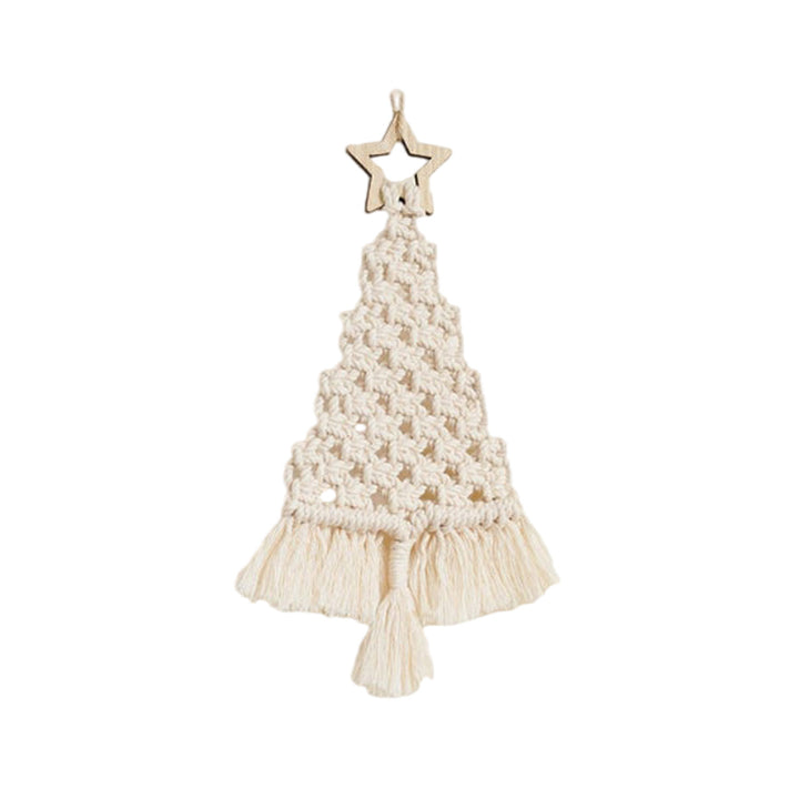 Festive Macrame Christmas Tree Ornament Bowlift