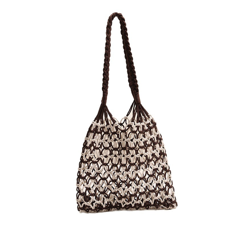 Hand-knotted shopping and beach bag Bowlift