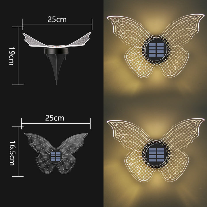 Decorative Solar Acrylic Petal Garden Stake LED Pathway Light Bowlift