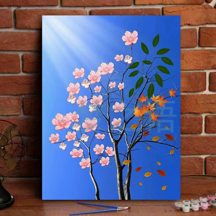 Floral Landscape Canvas Art Print Bowlift