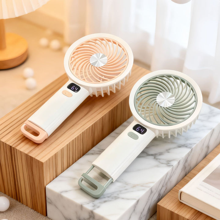 Women's portable table fan with LED display Bowlift